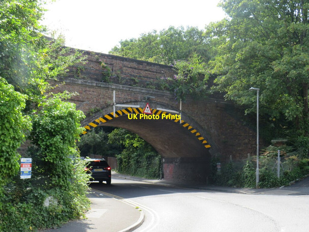 Photo 6"x4" Railway bridge over Bourne Valley Road, Branksome, Poole Bournemouth c2021 P1