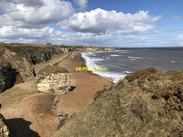 Photo 6"x4" Blast Beach Dawdon c2021