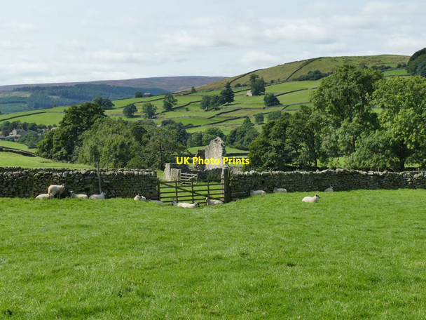 Photo 6"x4" Ruined laithe below Dalehead Farm Skyreholme c2021