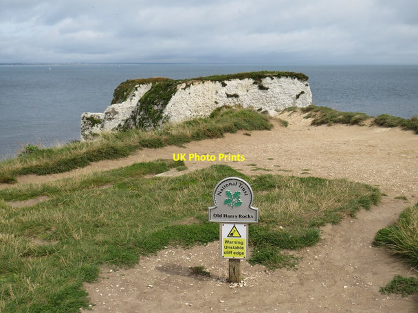 Photo 6"x4" Old Harry Rocks, near Swanage Studland c2021 P1