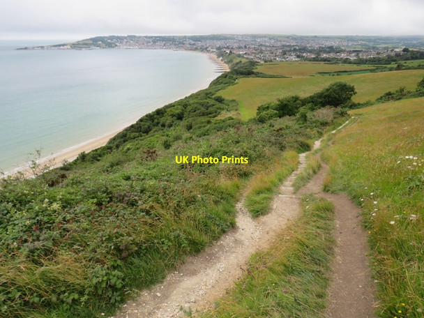 Photo 6"x4" South West Coast Path overlooking Swanage Studland c2021 P1