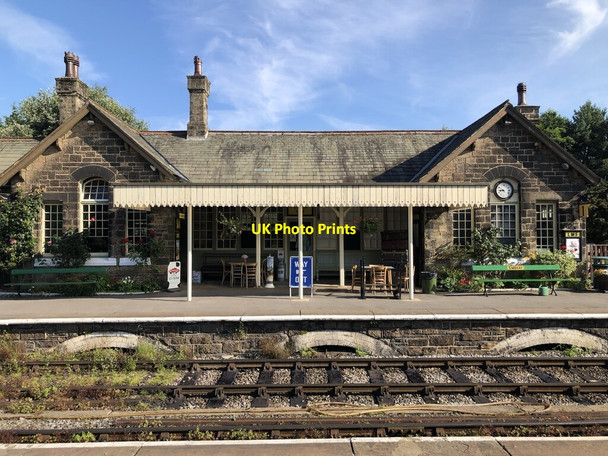 Photo 6"x4" Embsay Station Buildings Skipton c2021