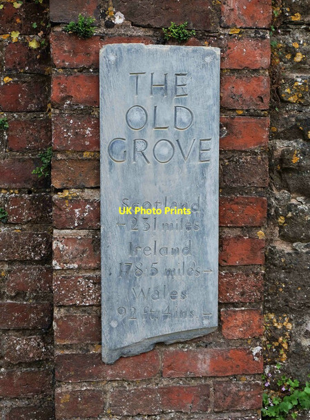 Photo 6"x4" The Old Grove house name sign, Ford Street, Stapleton, Herefs Presteigne\/Llanandras c2021