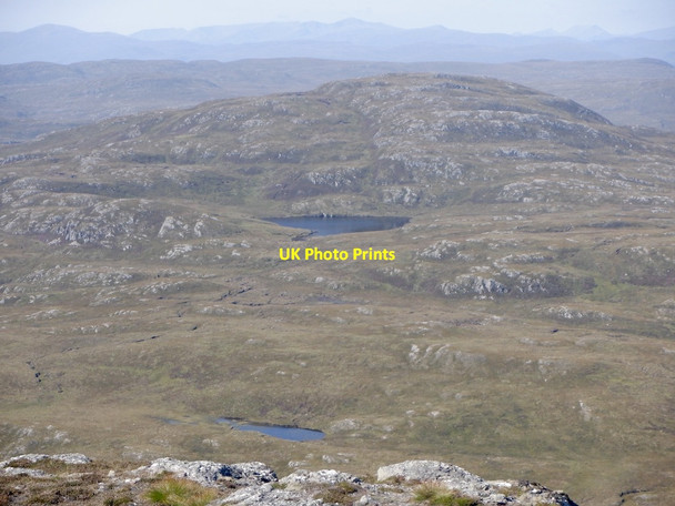 Photo 6"x4" Glas-bheinn Mh\u00c3\u00b2r and Loch Ruighe an t-Seilich Alltsigh c2021