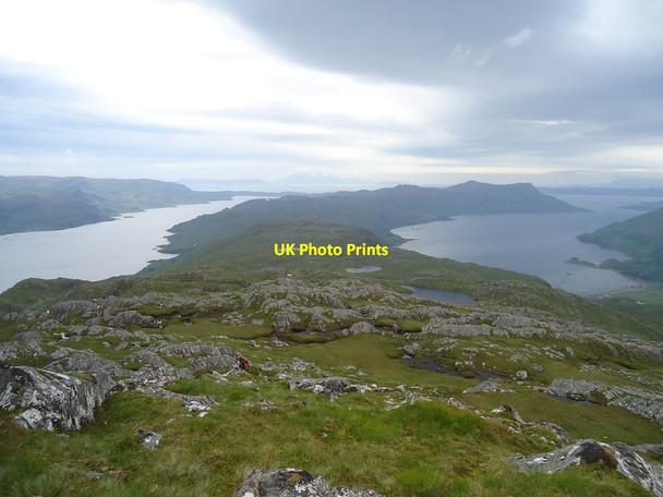Photo 6"x4" The view from Sgurr Mor Tarbet\/NM7992 c2017