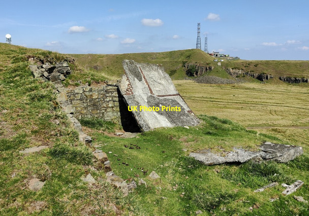 Photo 6"x4" Former quarry on Titterstone Clee Hill Dhustone c2021