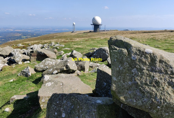 Photo 6"x4" Radar domes on Titterstone Clee Hill Cleeton St Mary c2021