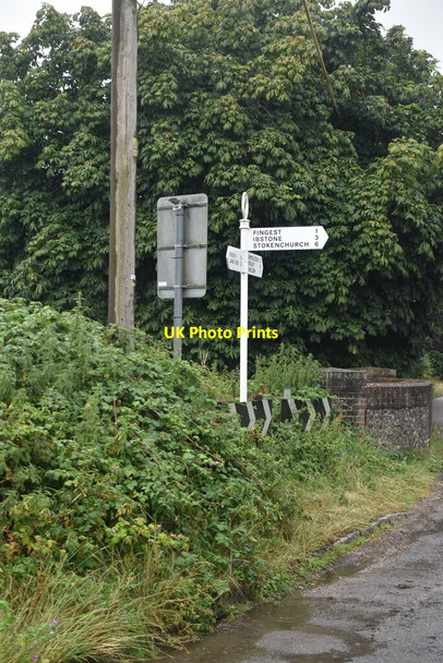 Photo 6"x4" Roadsign, Skirmett Skirmett c2020