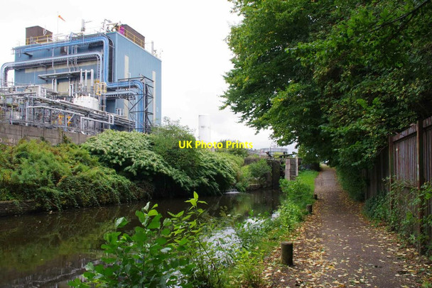 Photo 6"x4" Chemical Works and Ashton Canal Droylsden c2021