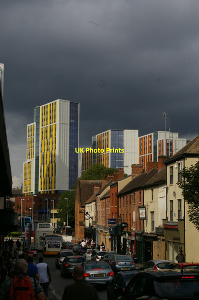 Photo 6"x4" Looking north along Burges, Coventry city centre Coventry c2021