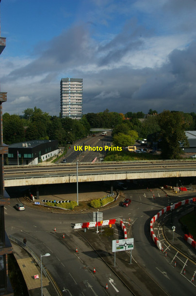 Photo 6"x4" Coventry: Ringway junction and view up Radford Road Coventry c2021