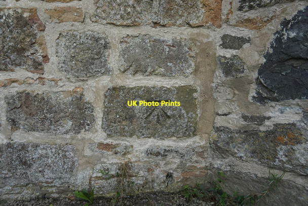 Photo 6"x4" Llandrinio Church Benchmark Llandrinio c2021