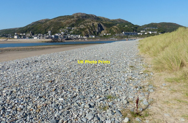 Photo 6"x4" Shingle beach along the Fairbourne Spit Barmouth\/Abermaw c2021