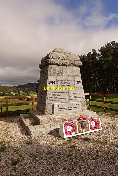 Photo 6"x4" Corgarff War Memorial Corgarff c2021
