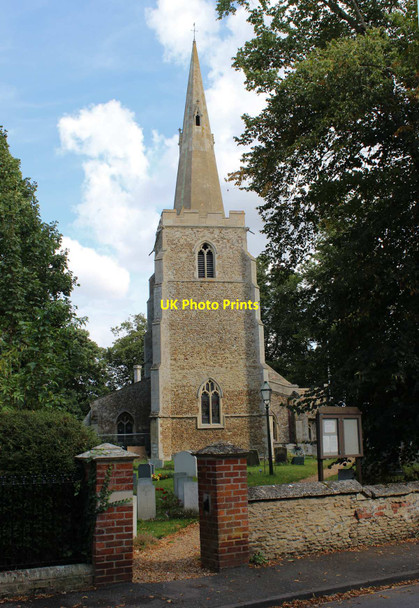 Photo 6"x4" All Saints Church, Longstanton Longstanton c2021