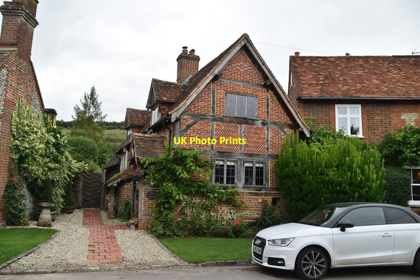 Photo 6"x4" Rose Cottage Turville c2020