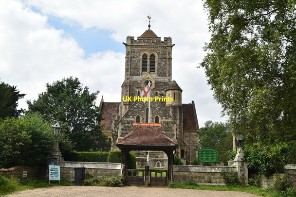 Photo 6"x4" Church of St Giles Shipbourne c2021