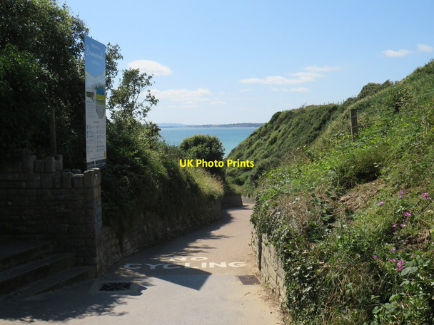 Photo 6"x4" Portman Ravine Zig-Zag, Boscombe, near Bournemouth Boscombe\/SZ1191 c2021