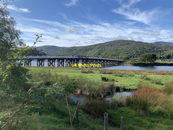 Photo 6"x4" Penmaenpool Toll bridge Penmaenpool c2021