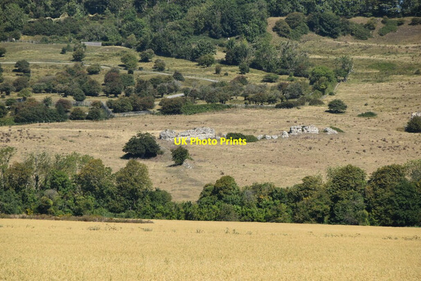 Photo 6"x4" Lemanis Roman Fort West Hythe c2020 P1