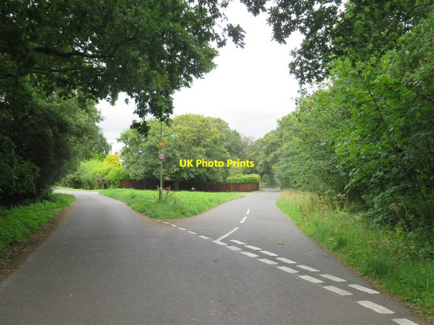 Photo 6"x4" Road junction near Lymington Lymington c2021