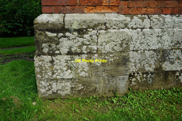 Photo 6"x4" St James's Church Benchmark Brookside\/SJ6905 c2021