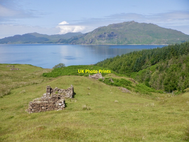 Photo 6"x4" Ruin, Auliston Drimnin\/Na Druimeanan c2021
