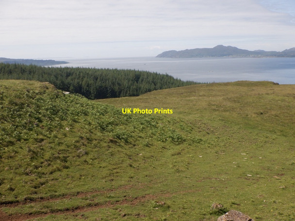 Photo 6"x4" Moorland and forestry at the far west of Morvern Drimnin\/Na Druimeanan c2021