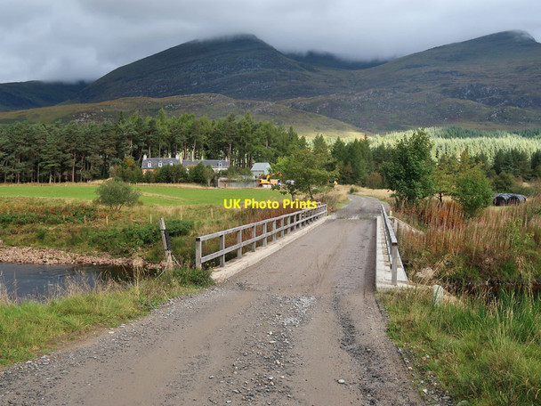 Photo 6"x4" Bridge over the Abhainn Ghuilbinn Torgulbin c2021