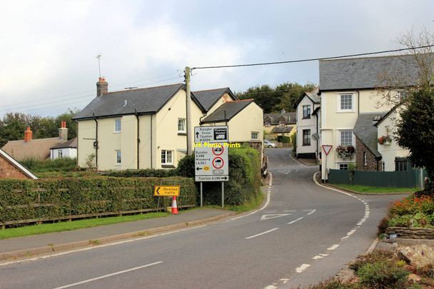 Photo 6"x4" Wheddon Cross, the cross roads Wheddon Cross c2021