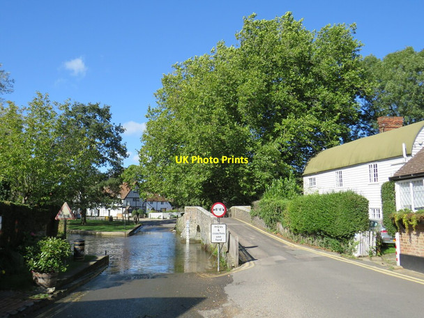 Photo 6"x4" Bridge and ford at Eynsford Eynsford c2021