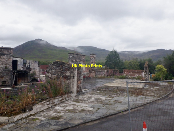 Photo 6"x4" Ruined Spittal of Glenshee Hotel Easter Binzean c2021