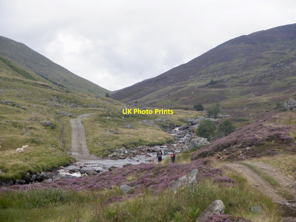 Photo 6"x4" River crossing, Glen Lochsie Spittal of Glenshee c2021