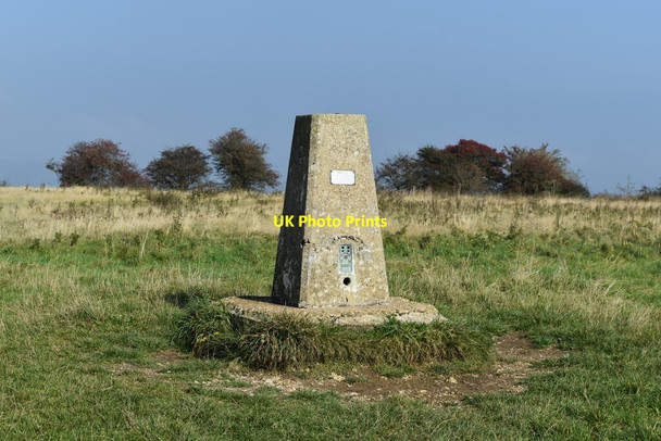 Photo 6"x4" Trig point on summit of Butser Hill Weston\/SU7221 c2021