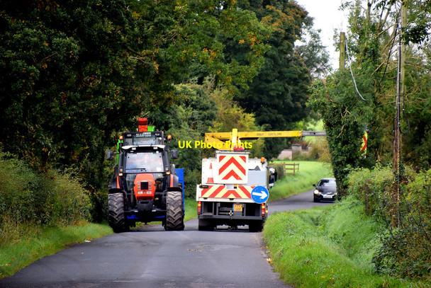 Photo 6"x4" Traffic along Tonnagh Road Fintona c2021