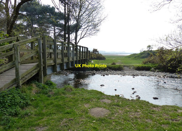 Photo 6"x4" Footbridge crossing the Afon Aber Abergwyngregyn c2019