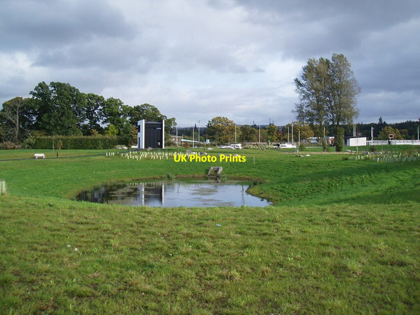 Photo 6"x4" Park and pond at Torvean Inverness c2021