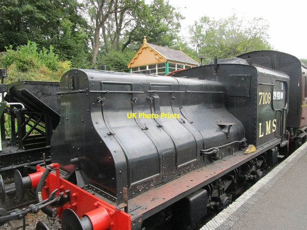 Photo 6"x4" Sentinel steam locomotive 7109 Midsomer Norton c2021