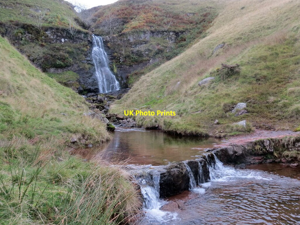 Photo 6"x4" Sgydiau ar Nant y Llyn \/ Waterfalls on Nant y Llyn Glyntawe c2021