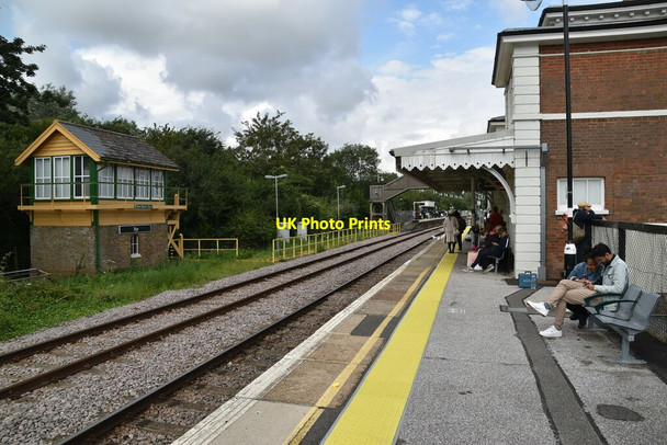 Photo 6"x4" Rye Station and signalbox Rye c2021