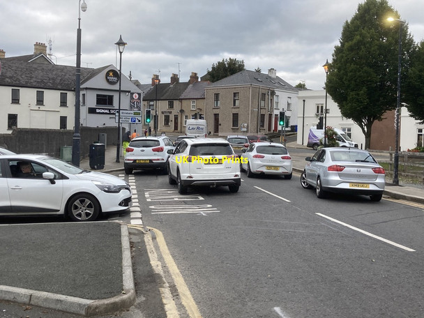 Photo 6"x4" Traffic in Castle Street, Omagh Omagh c2021