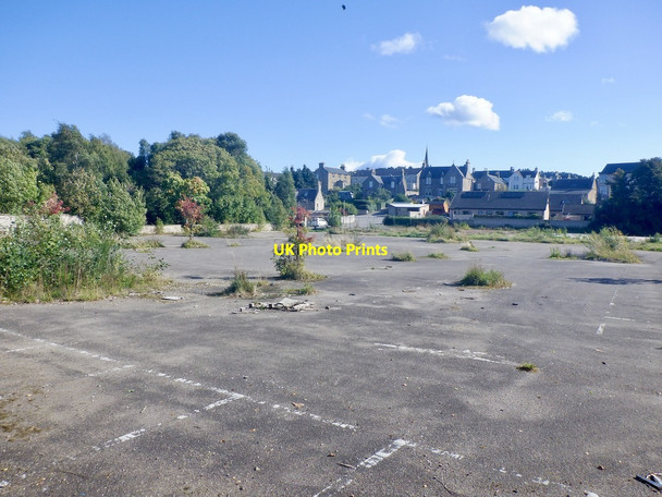 Photo 6"x4" Derelict car park Forres c2021