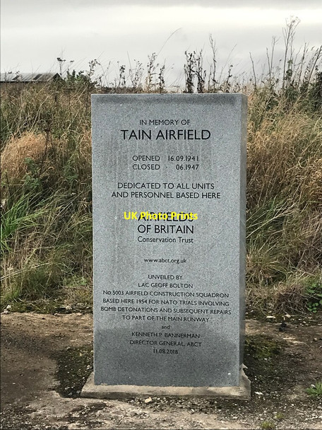 Photo 6"x4" Tain Airfield Memorial Lochslin c2021