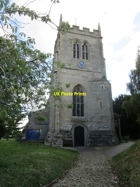 Photo 6"x4" Tower of the church of St. James the Great, Snitterfield Snitterfield c2021