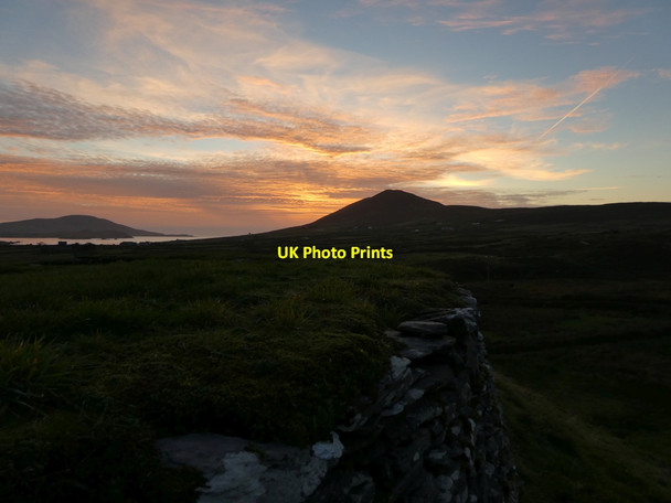 Photo 6"x4" Sunset at Leacanabuaile ring fort Cahersiveen c2021
