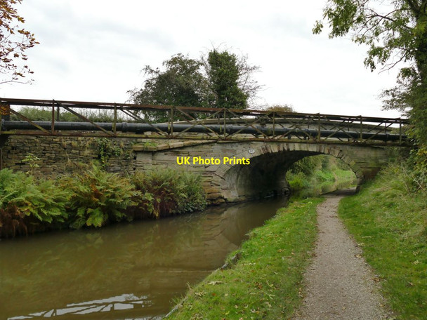 Photo 6"x4" Station Road bridge over the Macclesfield Canal Scholar Green c2021