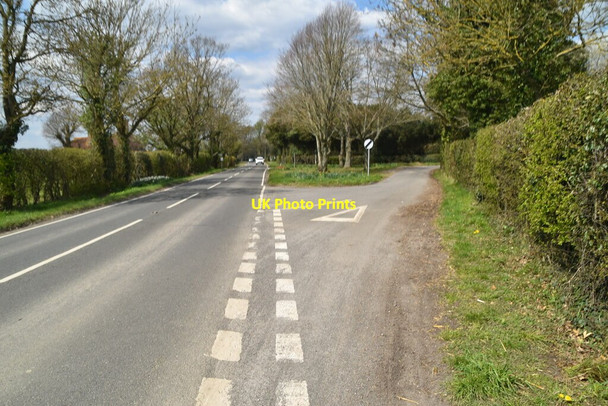 Photo 6"x4" Road junction, Appledore Rd Tenterden c2021