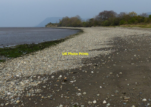 Photo 6"x4" Rocky shoreline at the Traeth Lafan Nature Reserve Tal-y-bont\/SH6070 c2019