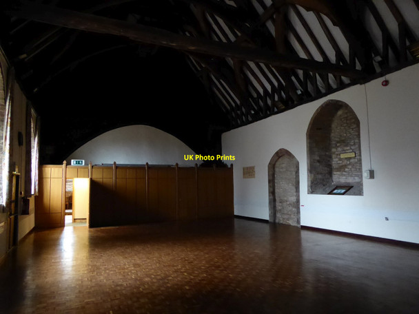 Photo 6"x4" The interior of St Katherine's Hall Ledbury c2021