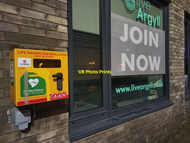 Photo 6"x4" Defibrillator, Live Argyll Gym, Dunoon Dunoon c2021